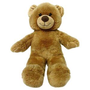 Build A Bear Plush Teddy 15" Caramel Tan Brown Stuffed Animal Smiling Happy Face